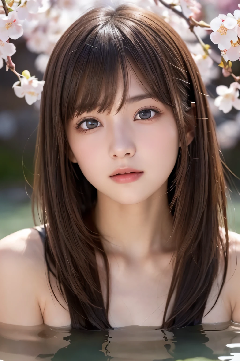 high quality, High resolution, 8K,Japanese、Shortcuts、Sharp Face、slender、dress、Show your side