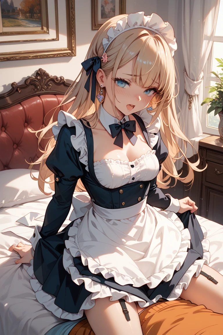 ((highest quality、High resolution、masterpiece))、Blonde、Cosplayer Beautiful Girl、skirt、Legs wide open、(((POV、Having sex、orgasm)))、Creampie