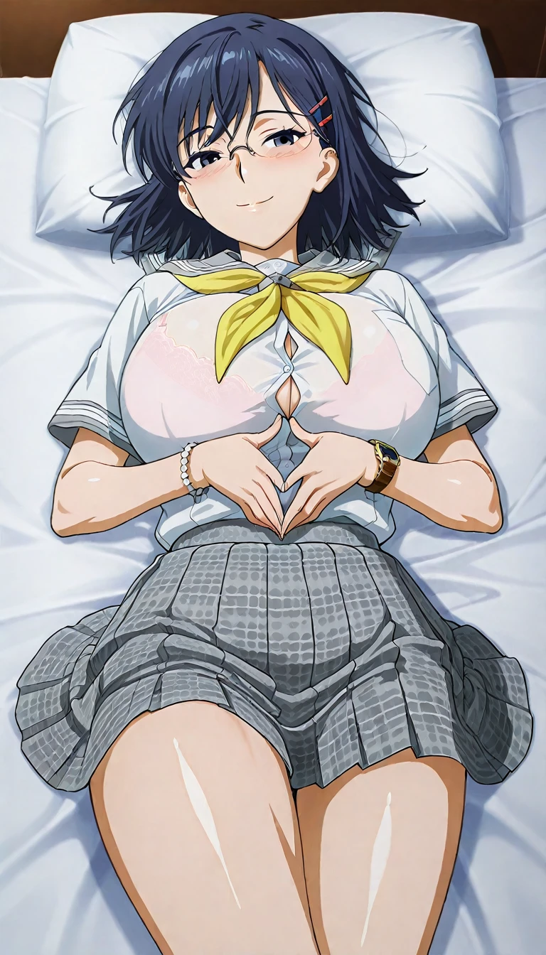 score_9, score_8_up, score_7_up,
source_anime,

VIEWFINDER,
CHITOSENISHINA, 
CHITOSE NISHINA, LONG HAIR, BANGS, BLUNT BANGS, MONOCHROME, GREYSCALE,
SKIRT, THIGHHIGHS, NAVEL, CLEAVAGE, SCHOOL_UNIFORM, PLEATED SKIRT, HAIRBAND, SERAFUKU, BLACK THIGHHIGHS, BLACK SKIRT, ZETTAI RYOUIKI, NECKERCHIEF, BOW, HAIR BOW, SHIRT,
CLASSROOM,
SHIRT LIFT ,BRA LIFT,NIPPLES,
large BREASTS, indoors,detailed background,
(large nipples),
 BREAK 
rating_explicit,uncensored,1girl,1boy,(dark-skinned male:1.3),
blush,TONGUE OUT,
orgasm,vulgarity,seductive grin smug,
saliva,saliva trail,
(half-closed eyes),looking at viewer,netorare,
 BREAK 
reverse nursing handjob, nippletease handjob,
handjob, lying, on stomach, from above,
breast press, tongue, licking nipple, top-down bottom-up, handjob,
orgasm,vulgarity,seductive grin smug,
saliva,saliva trail,
(ejaculation,projectile cum,excessive cum,cum string:1.3),