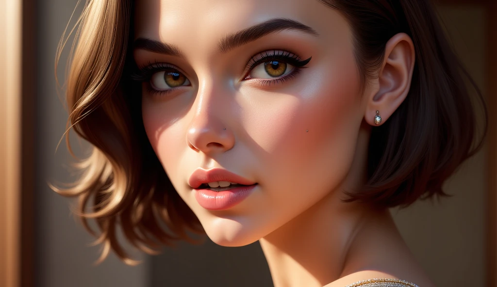 Ester Exposito, butterfly sexy clothes, character portrait, 3 9 9 0 s, short hair, intricate, elegant, highly detailed, digital painting, artstation, concept art, smooth, sharp focus, illustration, art by wlop, charlie bowater and alexandra fomina