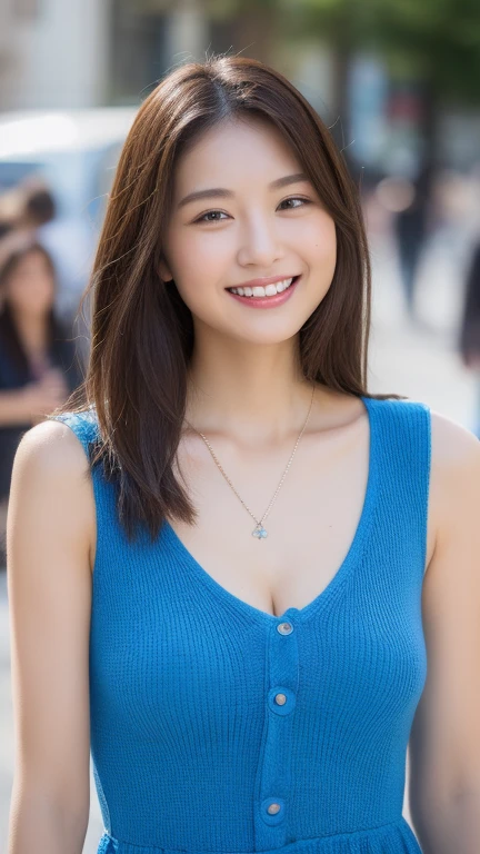 Lift your shirt、((Japanese 、Downtown Kyoto、walk、Upper Body、Light blue shirt、mini skirt、Knee-high socks、loafers、Black Backpack、Photograph the whole body))、(Realistic、Realistic、Very detailed、Highest Detail Skin、Highest quality、masterpiece、超A high resolution)、Cute Japanese Woman、17 years old、One Girl、With bangs,Capturing the subjective mind, POV hands, Grab your chest, ((smile))、((I can see your chest)),((Looking into the camera)), 