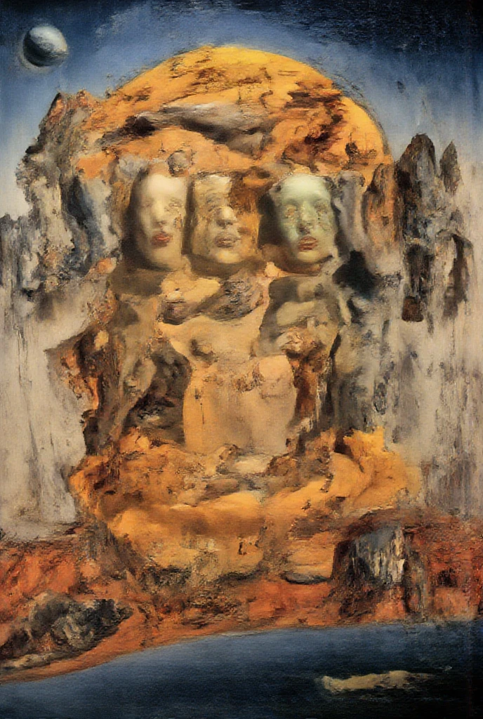 ultra-real hyper-insane stunning ultra-surreal happy intricate pieces of cubist flesh drinking wine and emerging from within them other pieces with cubist heads, bizarre and big devices glued to the chest, bodies fused together, show entire full bodies, sunny beautiful landscape background, super detailed, ultra-realistic, studio quality, 48k/HD, high contrast, hyper-realistic shadows, octane rendering, sharp focus