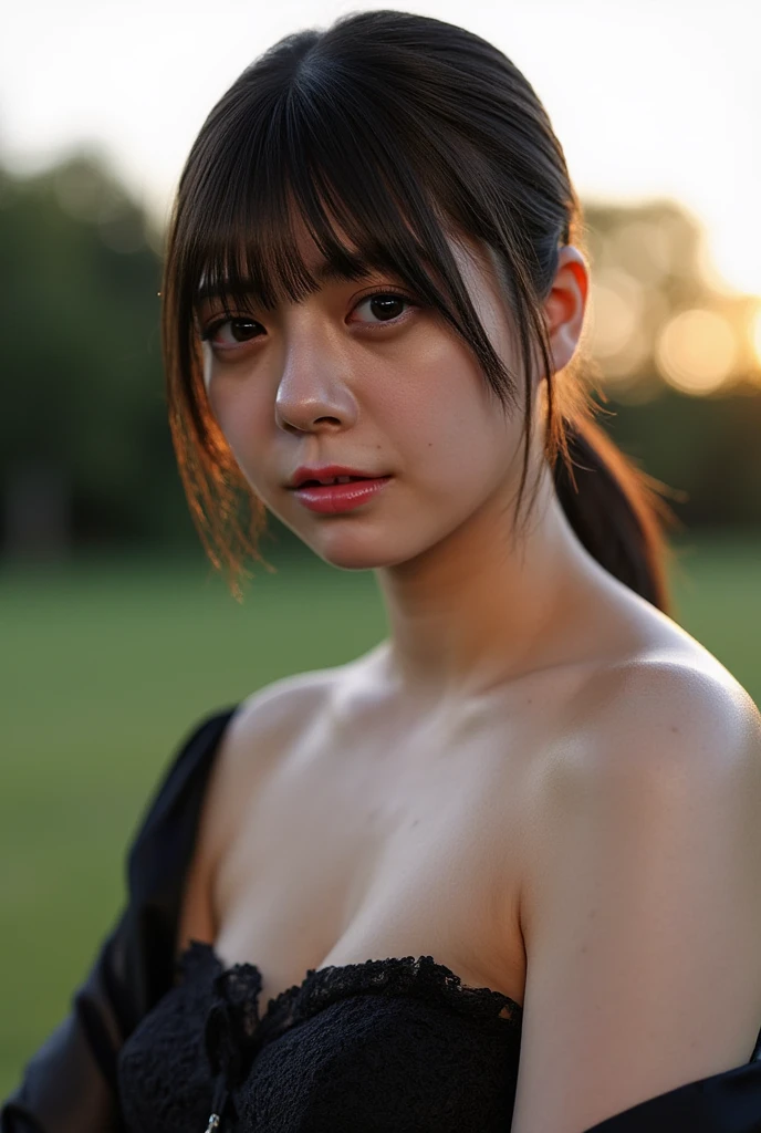 (8k、RAWE Photo、Highest quality、masterpiece:1.2)、(Real、Photorealistic:1.37)、Super detailed、Ultra-high resolution、1 girl、Beautiful detailed face、(Feather Cut: 0.6)、Professional Lighting、The lighting is bright、actresodel、naked、whole body姿、Wide-angle shot、Daytime、bright、 simple background ,Simple Background、full body,40-year-old woman、From the side、Sideways shot、Mature Woman、American、Blonde、Stand up straight、whole body、Arms are straight、profile、