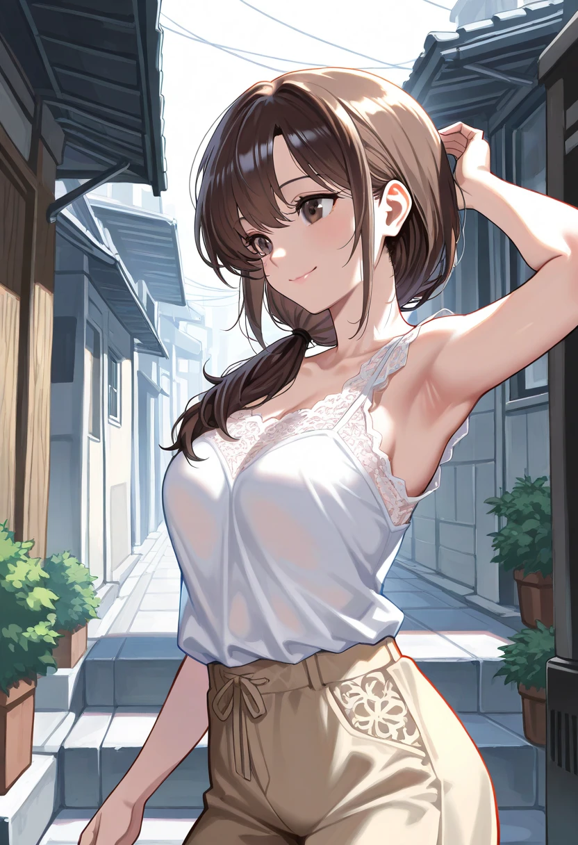 1 beautiful Japanese young announcer girl taking off underwear just now, TV studio, depth of field, first-person view, f/1.8, Nikon, UHD, retina, masterpiece, ccurate, anatomically correct, textured skin, super detail, high details, high quality, award winning, best quality, highres, 1080P, HD, 4K, 8k, smile, half nude, squatting with full open legs,