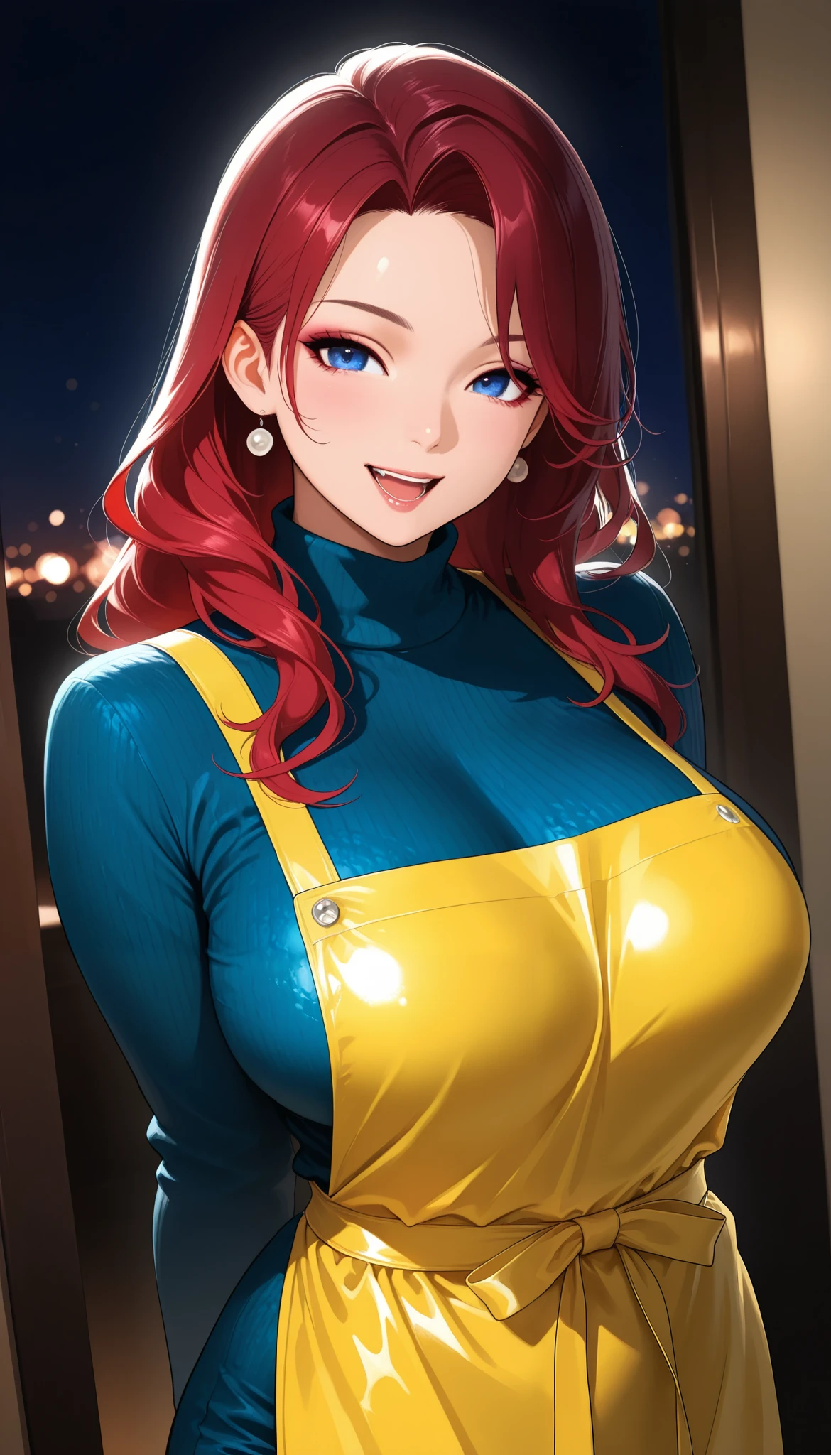score_9, score_8_up, source_anime,
BREAK,
happy and in love, smile, looking at viewer, Expressiveh, huge , Starfire from DC, vault jumpsuit, Nuka cola, 1girl, solo, wide hips, blush, text bubble, hearts, steam, heat, green magic, glowing eyes,
standing, standing straight, one hand on hip,
day, fallout poster,