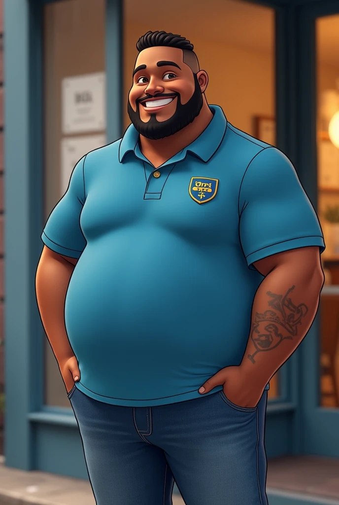 (por dramamine, por acaso), homem maduro, cicatriz no olho, old chubby lion, (pelo marrom:1.2),meia idade,((cabelo curto preto)),((barba facial)),(nada ali, melhor qualidade, alta qualidade, detalhado, sombreado, sombreamento, obra de arte:1.2), detalhado eyes, detalhado clothing, sorriso pretensioso, Sorriso Sedutor, Peito peludo, copos,Inside the office,(blue pattern boxers:1.4), (camisa branca aberta:1.5), (gravata removida),(meias pretas:1.2) camiseta aberta, peito amostra, sentado na cadeira.