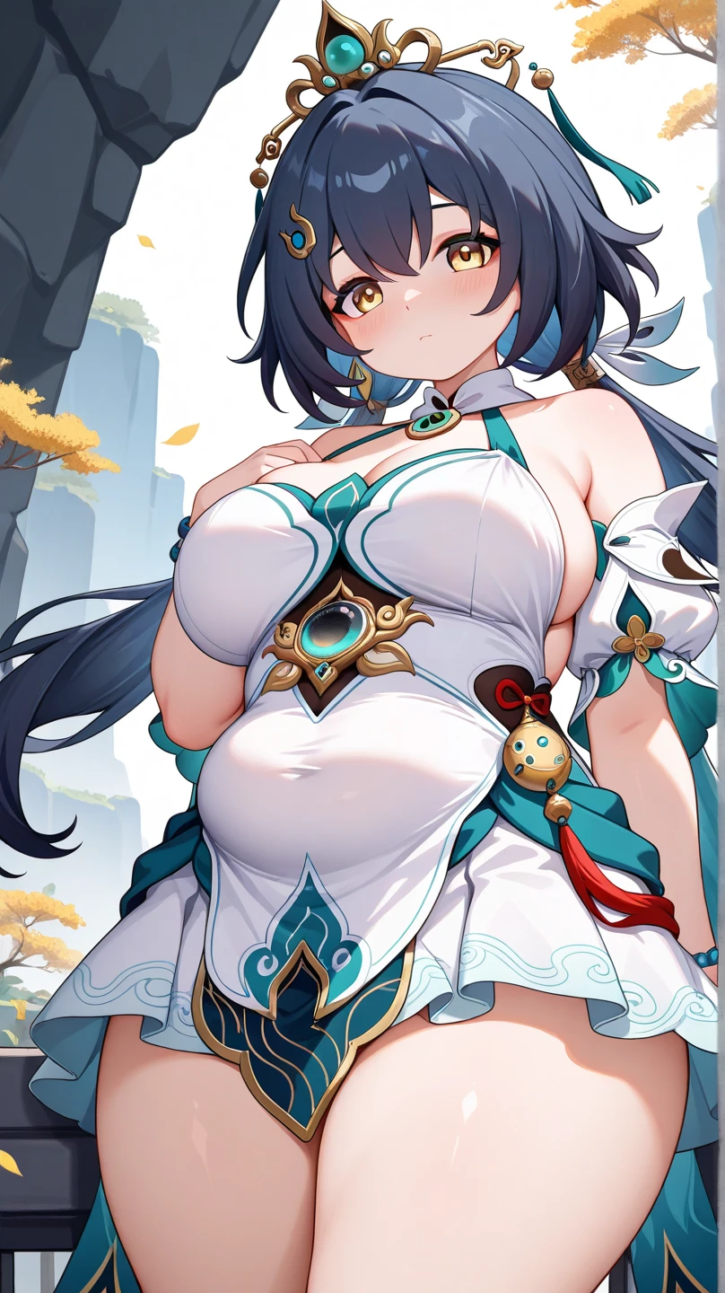 zombi, she has a jiggly fat round belly, Her belly was big and round, hyperrealistic full figure, Japanese goddess, trending on cgstation, potbelly, Voluptious body, Pregnant belly, giant stunning goddess shot, trending at cgstation,Big breasts Thin waist,tatical clothes,Trapped by Slime,Obscene lines,Orgasmic face