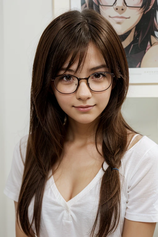 Anime milf with glasses
