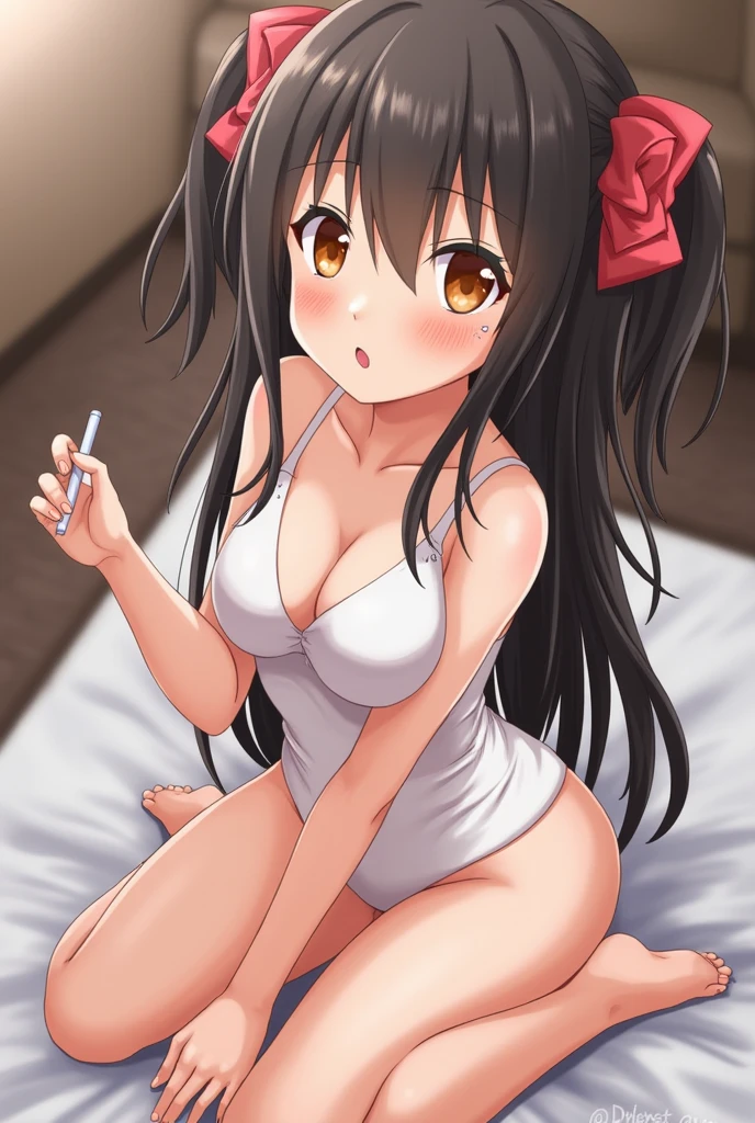 NSFW, naked, the same girl , anime girl , masturbating