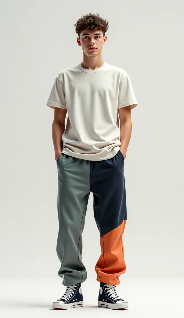 full body portrait photo, Indonesian teenage boys, wear (gray white), was sitting relaxed in wet clothes