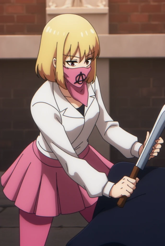 (((((blindfold))))), beautiful, horn on side head, masterpiece, masterwork, super fine illustration, ultra detailed, cg unity 8k wallpaper, perfect eyes, ultra detailed beautiful face, smile, (((((one chain leash, paw pose, hands on the ground, animal collar, animal collar connected chain leash, viewer holding chain leash))))), full face blush, long tongue, stick out tongue, open mouth, sexual ecstasy smile, smile broadly, fucked silly vulgarity, gleaming skin, oil skin, shiny skin, wet skin, seductive smile, tongue out, p, put out tongue, dare ass, 1giel, solo, perfect proportion, perfect anatomy, perfect body, perfect arms, perfect hands, short hair, orange hair, ribbon, knee high boots, belt, frill skirt, detachable collar, (((spats, dare thigh))), dare fingers gloves, heart brooch, jewelry, magical girl, fingerless gloves, heart, black footwear, skirt, boots, shorts, shoulder wear, shoulder clothes, dare elbow, stomach tight, 1girl, solo, cure black, short hair, brown hair, earrings,