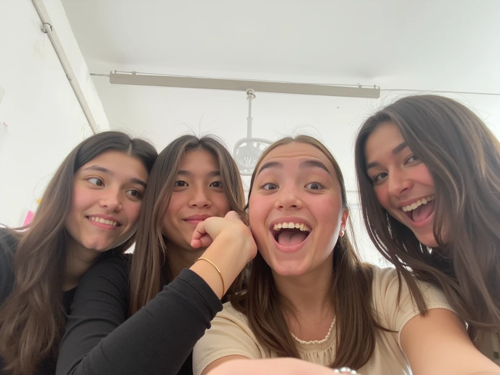 three women sitting on a couch peace signs with their hands, photo taken in 2 0 2 0, profile pic, very very low quality picture, low quality grainy, low quality photo, very grainy, taken in 2 0 2 0, annoying sister vibes, peace sign, low quality photograph, older sister vibes, grainy low quality, childhood friend vibes, threesome, Big tits, huge tits, no clothes, sexy, cute, wide hips, thick thighs, pear-shaped body, minimal clothes, thick, bbw, chubby stomach, thick nipples, nipple piercings, large areola, hard nipples, piercing through shirt, nipples hard through shirt, chubby stomach showing, tummy spilling over the side, muffin top, the girls are sexy