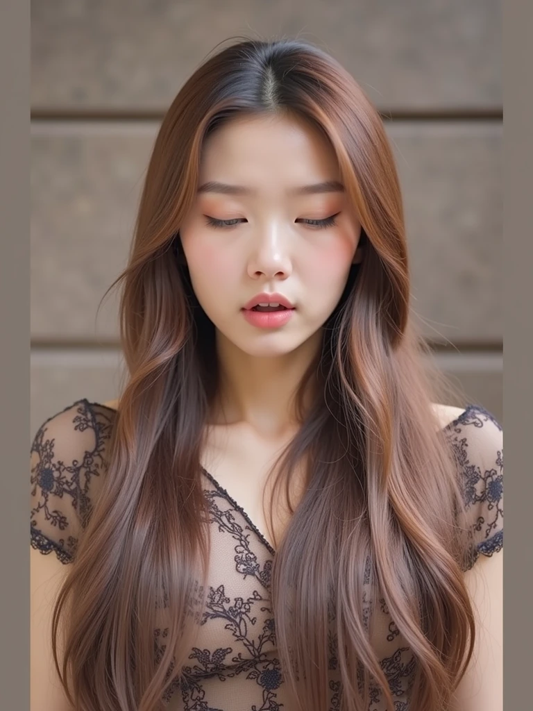 a close up of a woman with long hair wearing a dress, beautiful south korean woman, bbwchan, gorgeous young korean woman, 2 9 years old, korean woman, 2 7 years old, 2 8 years old, korean girl, beautiful young korean woman, lovely woman, sakimichan, 3 2 years old, 3 0 years old woman