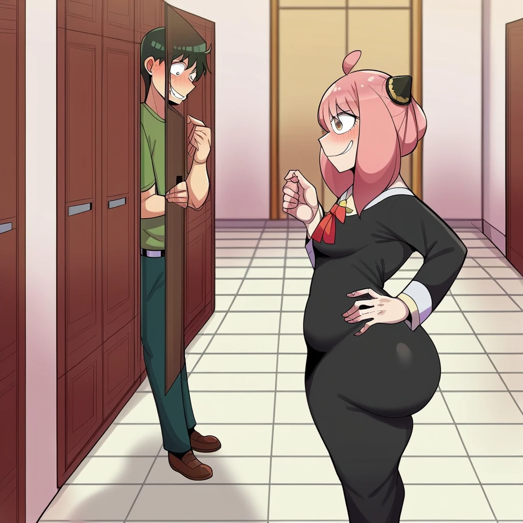 score_9, score_8_up, score_7_up, (anime colors:1.2),cureflora, full body, indoors, school bathroom, small breasts, petanko, blush, nose blush, multiple boys, surrounded by many fat men, penis, erect penis, looking nervous, micro bikini, stripped bikini, standing, fat men, perverted look, uncensored,