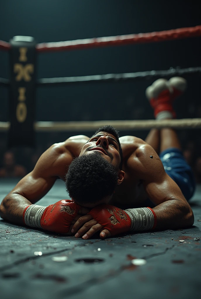 Wearing boxer shorts with the ring in the background、While taking a nap、There&#39;s loud noises coming from a nearby boxing gym.、3D Cat Reality