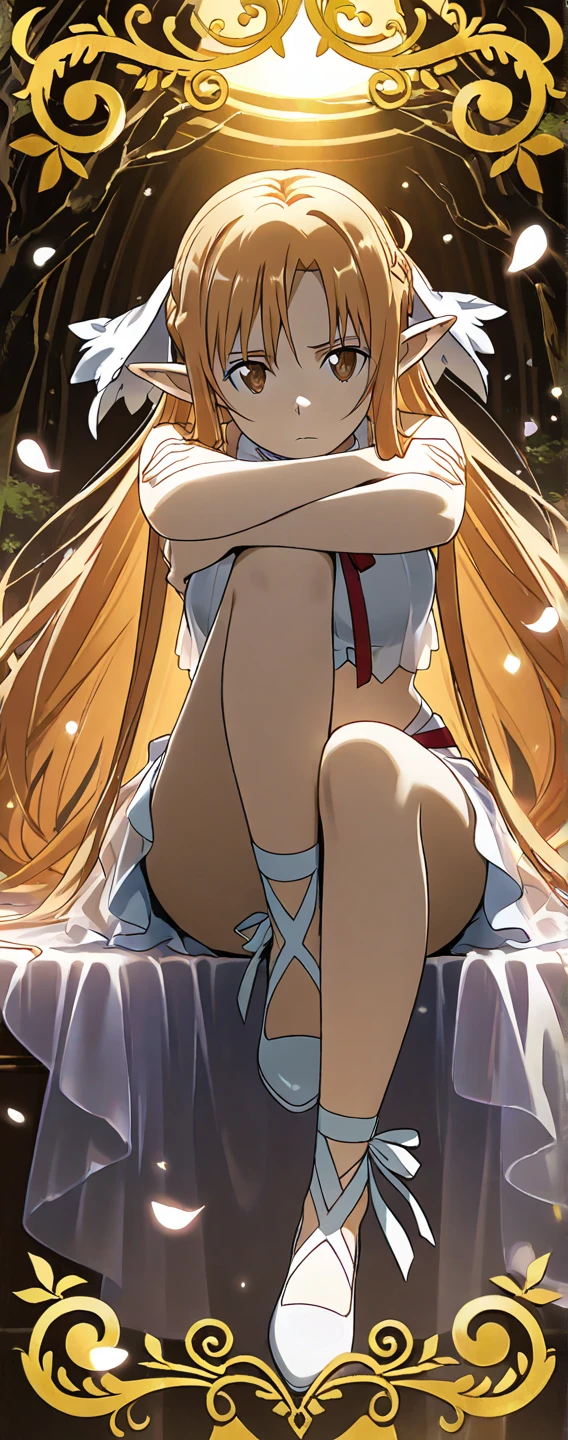 ((best quality)), (((very detailed)), masterpiece, (detailed eyes, deep eyes), (1girl), dynamic pose, upper body, lillie blonde hair, green eyes, medium breasts, (white dress), high heels, sheer clothes, beach, very sweaty, arms up, armpit, almost transparent bikini, lillie hair, small breast, small butt, small ass, horse tail lillie, one horse tail,
