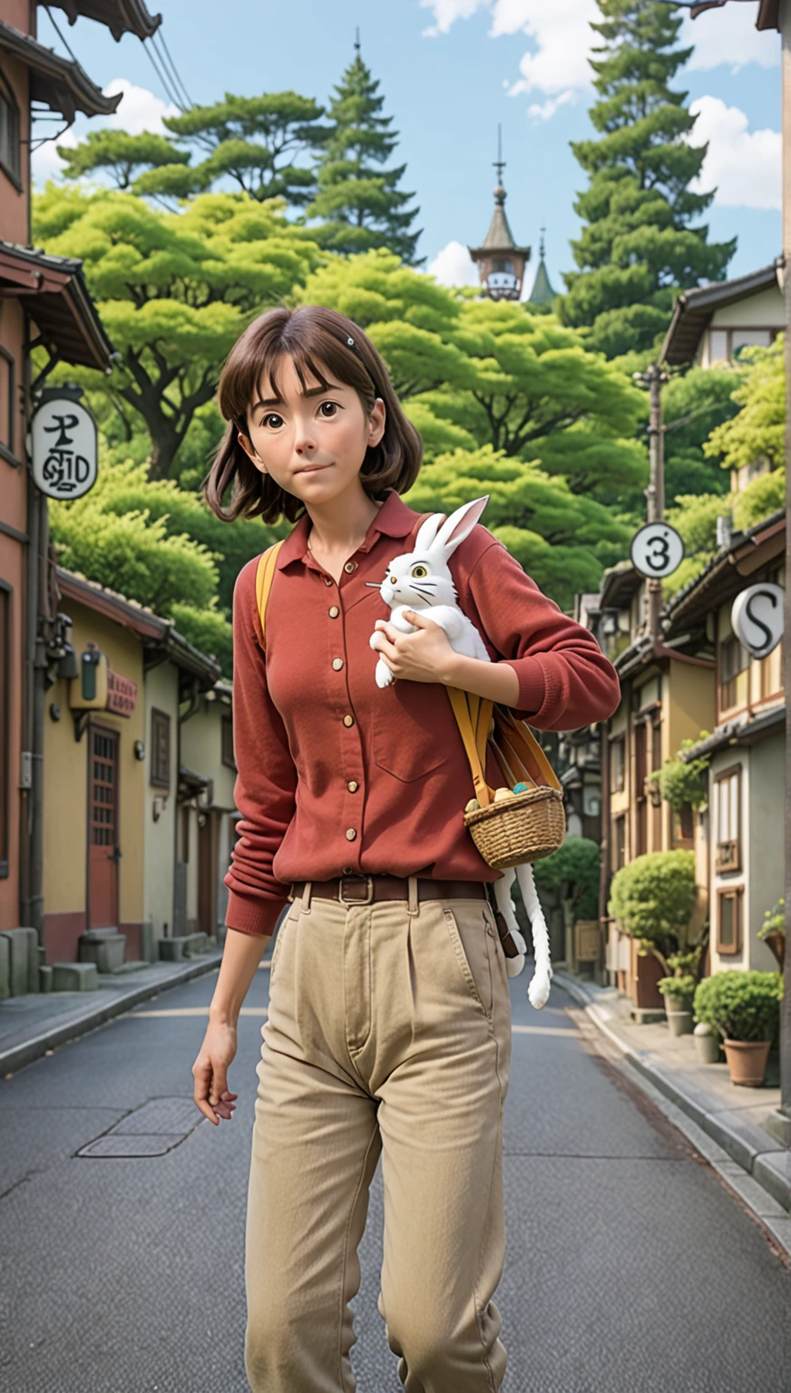 Highest quality,
masterpiece,
Ultra-realistic,
Super detailed,
Beautiful details,
4K,8K,upper,
pixar,
Photo realistic,
Medium Shot,
Background is ((Magnificent mountain)),
Realistic lighting,
hiking woman,
((Anthropomorphic rabbit)),
Detailed animals,
Complex patterns,
(Furry:1.35),
(All skin is grey:1.3),
(The body is fluffy and bushy:1.1),
Realistic fur,
Human hand,
(Judy Hopps face:1.35),
((ponytail hair)),
((side part bangs)), bangs,
((dark gray hair color)),
Purple eyes,
{Eye highlights, Clear eyes, Eyes sparkling, Large, round pupils},
Detailed Iris,
(Eyebrows raised:1.2),
(Crescent eyebrows:1.3),
(Bunny ears:1.3),
Smiling happily,
raised corners of mouth,
The woman is wearing T-shirt over the check shirt and shorts,
((White T-shirt)) BREAK ((gingham check shirt)) BREAK ((wine red Trekking Shorts)),
carry a backpack, rucksack,
(alone:1.5),
(1 Female:1.5),
Only 1 character,
Perfect Anatomy,
Lighting forward,
Lighting front,
sunlight,
Intricate details,
Ray Tracing,
Realistic,