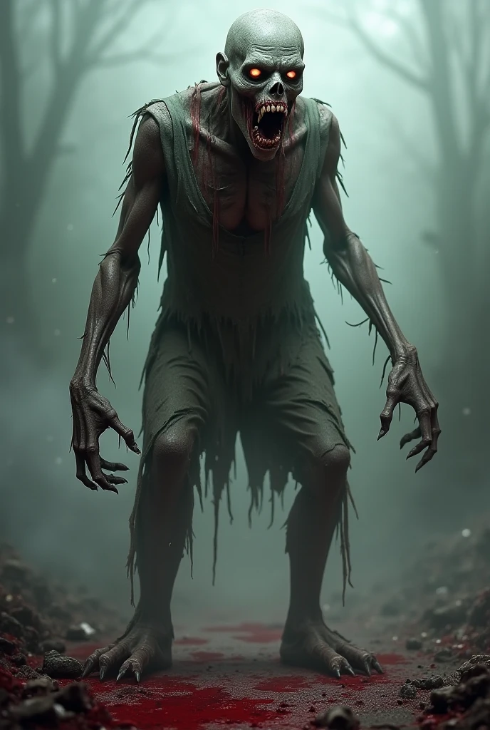 ((masterpiece)),((best quality)),8k,high detailed,ultra-detailed,portrait,((xingtian:2)),(headless:2),mouth in belly,eyes in nipples,horror,((headless girl:1.5)),(creepy atmosphere),(sinister:1.4),in a forest, moonlight filtering through dense branches, casting eerie shadows on twisted trees, a chilling presence in the heart of the woods. Surreal and haunting composition, (isolated:0.8), emphasizing the horror in the solitude of the dark forest.,<lora:XTG_girl:1>,