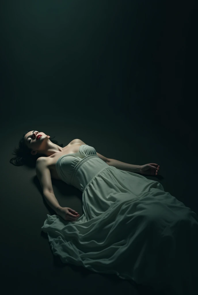 ((melhor qualidade)) ((hiper realista)) ((hiper detalhado)) a Very pale corpse of Scarlett Johnson, dead with gunshots, closed eyes