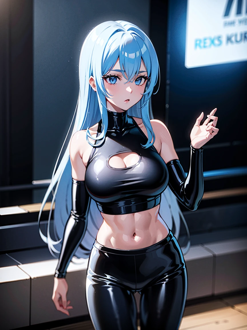 blue hair