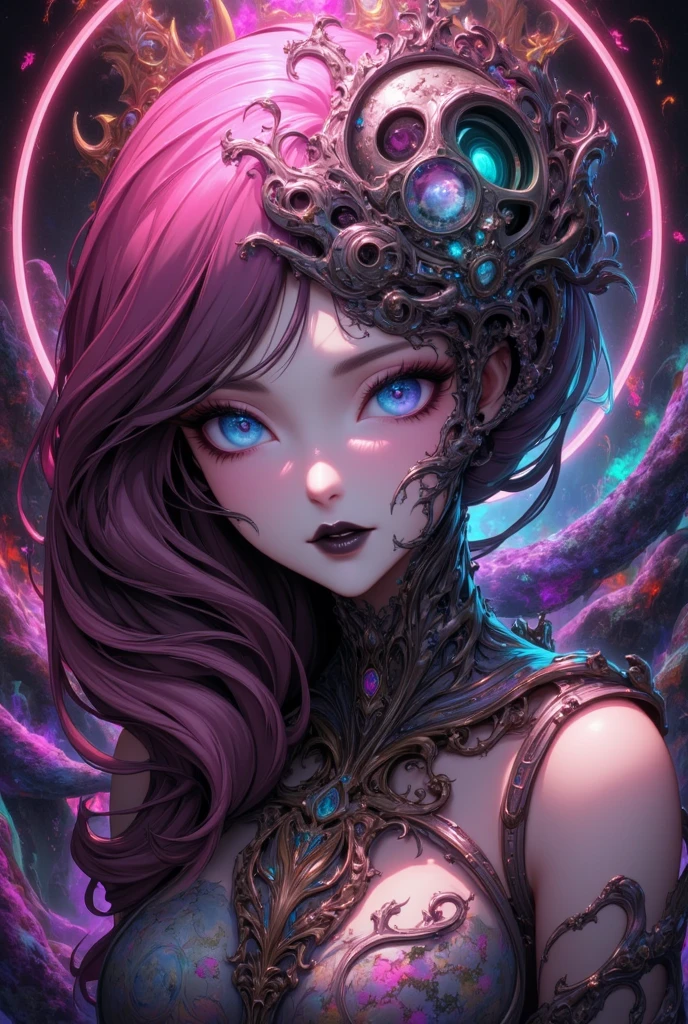 Maximaliset Rococo. Fuga Astral! Splash art, retrato de vietnamita, Vietnamese with indigo red hair, inspirado em StarCraft, epic, arts station, estilo splash de tinta colorida, contorno, hiperdetalhado intricadamente detalhado, fantasia, motor irreal, terrific, detalhes intrincados, tela inicial, cores complementares, arte conceitual de fantasia , 16k resolution, obra-prima deviantart, oild painting, pinceladas pesadas, pingos de tinta, splash arts, ambiente neon, cores suaves, estilo aquarela, filigrana detalhada, rim lighting, magia, surreal, fantasia, ultra, realista, Crystal clear resources, altamente detalhado, sharp-focus, cores suaves, rosto perfeito, olhos perfeitos, perfect fleshy lips, supple female form, vivid, Kinematic, luz de filme, hiper detalhado, hiper realista, obra-prima, atmospheric, alta resolução, vibrante, Dynamic studio lighting, wlop, Glenn Brown , Carne Griffiths, Alex Ross, artgerm e James Jean. holofote, tilt change camera.

Prompt negativo
anatomia ruim, rosto de desenho ruim, corpo de baixa qualidade, corpo de pior qualidade, corpo de desenho ruim, anatomia de desenho ruim, rosto de baixa qualidade, arte ruim, anatomia de baixa qualidade, bad proportions, gross proportions, flores, blurry, olhos vesgos, feio, bizarro , rosto mal desenhado, rosto mal desenhado, poorly drawn hands, membros mal desenhados, dedos mal desenhados, fora de enquadramento, corpo fora de enquadramento, deformado, desfigurado, mutation, mutated hands, membros mutantes. rosto mutante, malformado, membros malformados, dedos extras, toddlers, barn --auto --s2