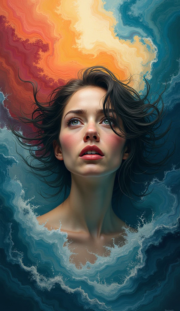 best quality,4k,8k,highres,masterpiece:1.2,ultra-detailed,photorealistic,advertising poster,man,storm,monochromatic,harrowing,contrasting colors,dynamic lighting,water reflections,striking composition,dramatic atmosphere,mysterious concept
