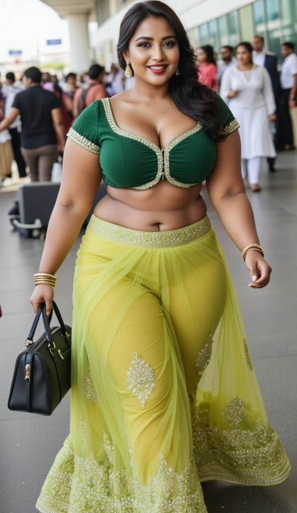 Desi bbw bus short saree royal background