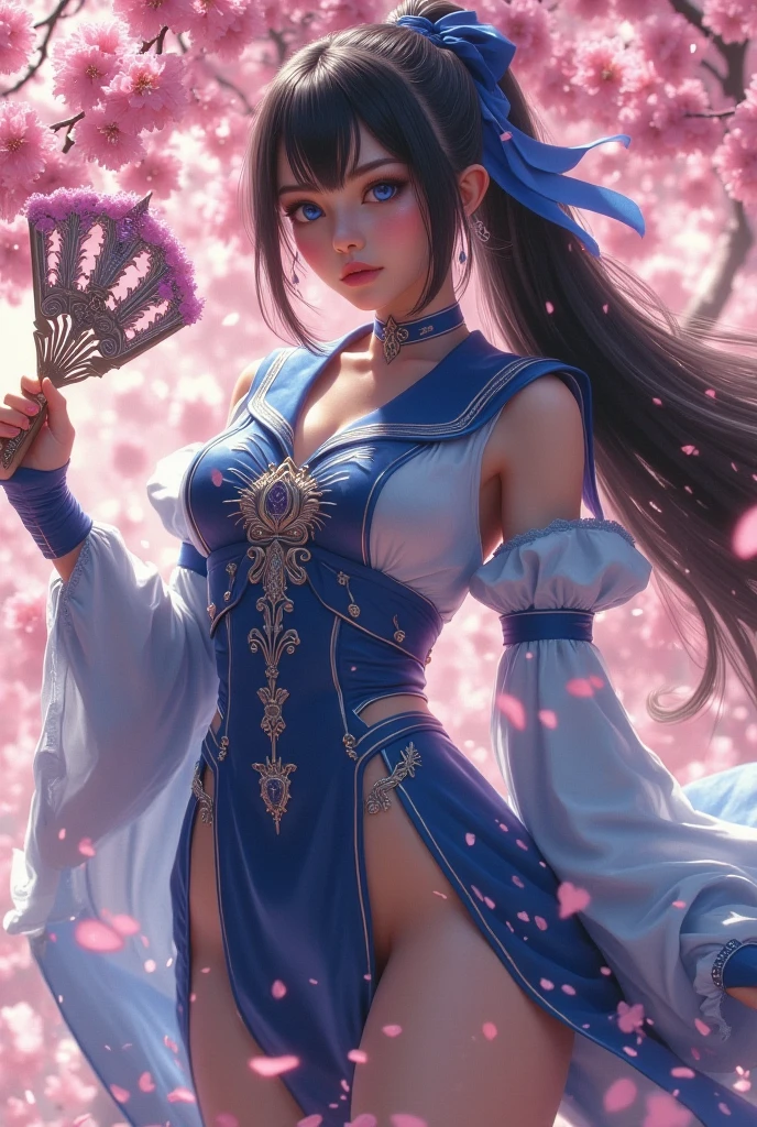 1girl, (full body),((upper body human, lower body resembling a horse waist up)), smile, beautiful lighting, best quality, masterpiece, ultra highres, photorealistic (watercolor style:1.3), (peony blossom background:1.4), wearing an elegant off-shoulder blue and white porcelain Hanfu gown,