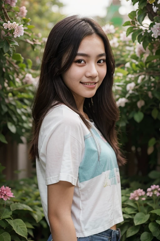 Hwa Eun Sun, 8K, young cute beautiful curvy filipina girl, 85mm,Official AR RAW photo, baby face、show me your ears、photo shoot, baby face, cute face, thicc thighs, looking at the viewer, embarrassing、smile、no makeup, film grain, chromatic aberration, sharp focus, face light, clear lighting, Ten generations, detailed face, background bokeh、((((((18 year old cute girl)))))), clothes with short sleeves, seductive dress
