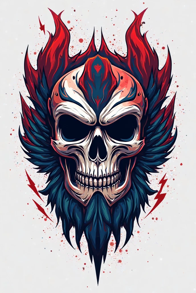 [Skull and sword with light blue eye patch] circular heraldic silhouette, logo masking style illustration, Dan Mumford, Greg Lutkowski, James Jean, black background, fantasy art, mysterious, realistic, majestic, rich vivid colors, high contrast, seamless water brand, art station, devian art, dribbling, red bubble, Tee public, sharp focus, simple, hyper detail, detailed drawing, vectorization, outline, isometric style, 8k.