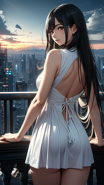 Masterpiece,Best quality,(Photorealistic:1.4),(Ultra detailed:1.3),(full bodyesbian:1.4),(In winter:1.3),1girll,Huayan,Bare shoulders,Solo,(See-through:1.2),(standing:1.2),(Barefoot:1.2),(Huge breasts:1.2),(Sunlight:1.1),(City:1.3),(beachside:1.4),(Outdoors:1.3),Unity 8k wallpaper,Blunt bangs,Black hair,1girll,Solo,