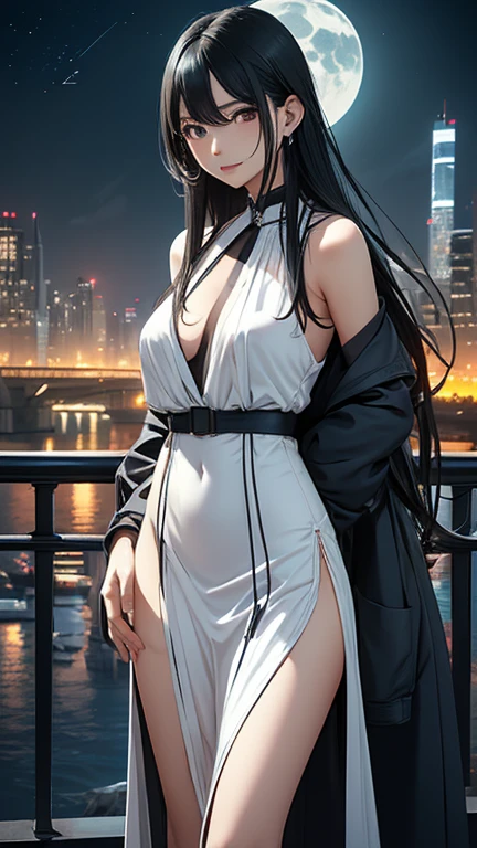 Person Standing on the Rooftop, (masterpiece, best quality, Professional, perfect composition, very aesthetic, absurdres, ultra-detailed, intricate details:1.3)