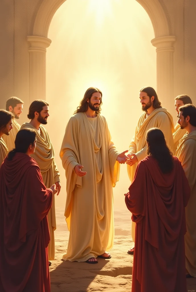 Jesus Christ giving hope and light king