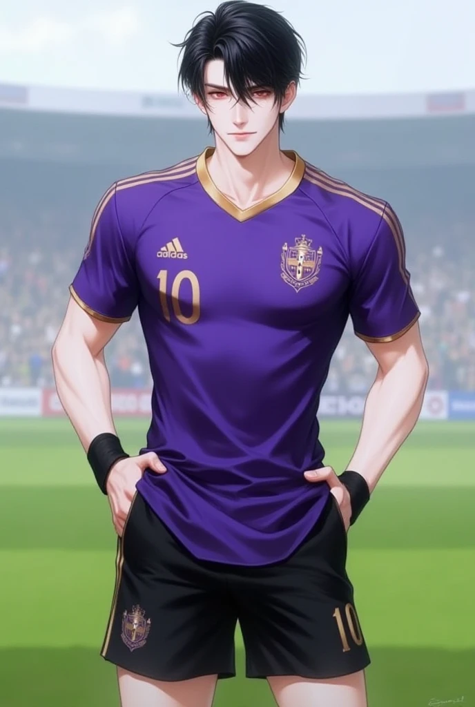 (1boy,masculino),(best quality,4k,8k,Altas,master part:1.2),ultra-detalhado,atlas:1.2,(goleiro),(goleiro gloves)lone,menino ,short hair,sorridente,Pants,Sportswear,campo de futebol,Diamante,cabelos multicoloridos,olhos multicoloridos