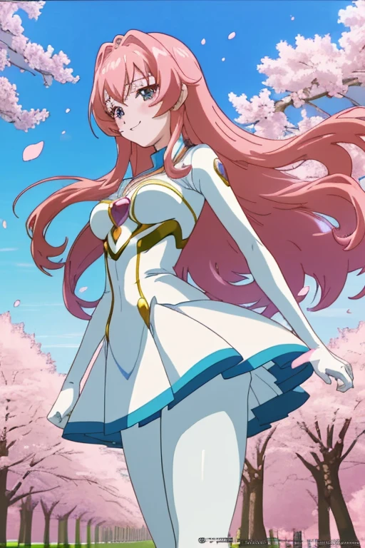 Lux Klein,Gundam seed heroine,pink hair,low cut dress
