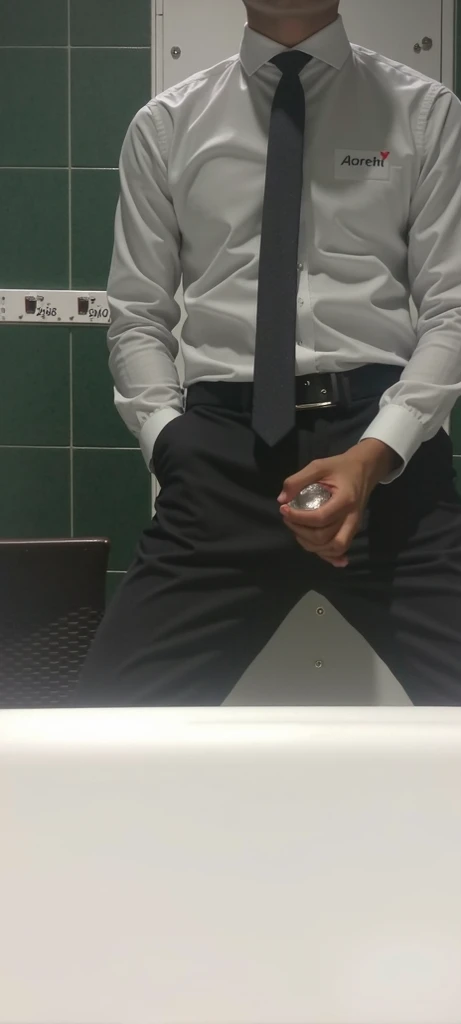 In business suit and formal laces shoes, formal socks with tie Indian desi beared daddy hunk getting wild penis sucking by his 20 years old boy in office toilet sitting on pot full body view, pornography, sex, sucking, wild sucking, wild sex poses, white cream dripping from penis