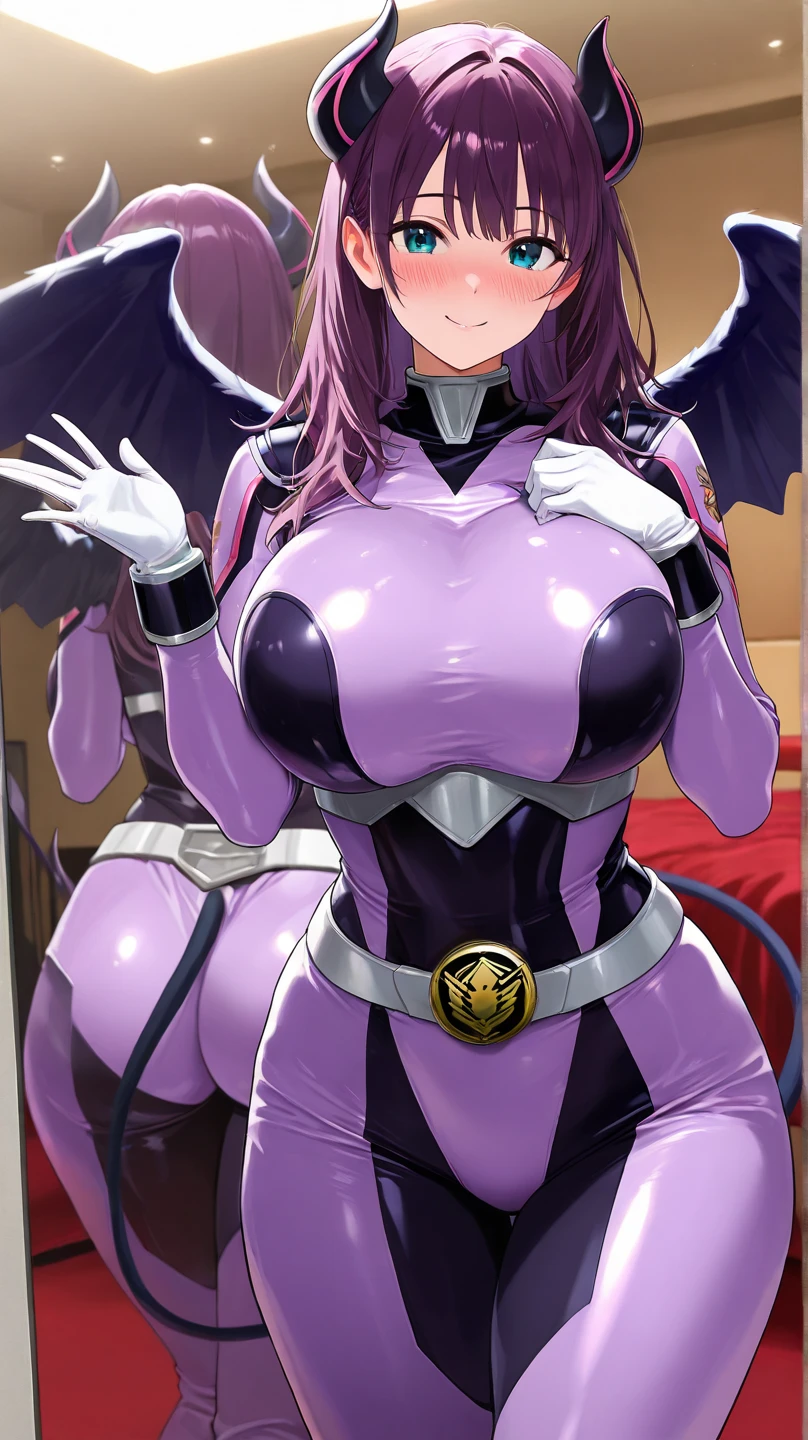 Bakunyuu A-Mecha Musume full body (((EVA-01 colors))) sexual body stand pose (((hair short))) (((two colors))) style retro anime stand pose hentai black and yellow 100000000000000000000sex