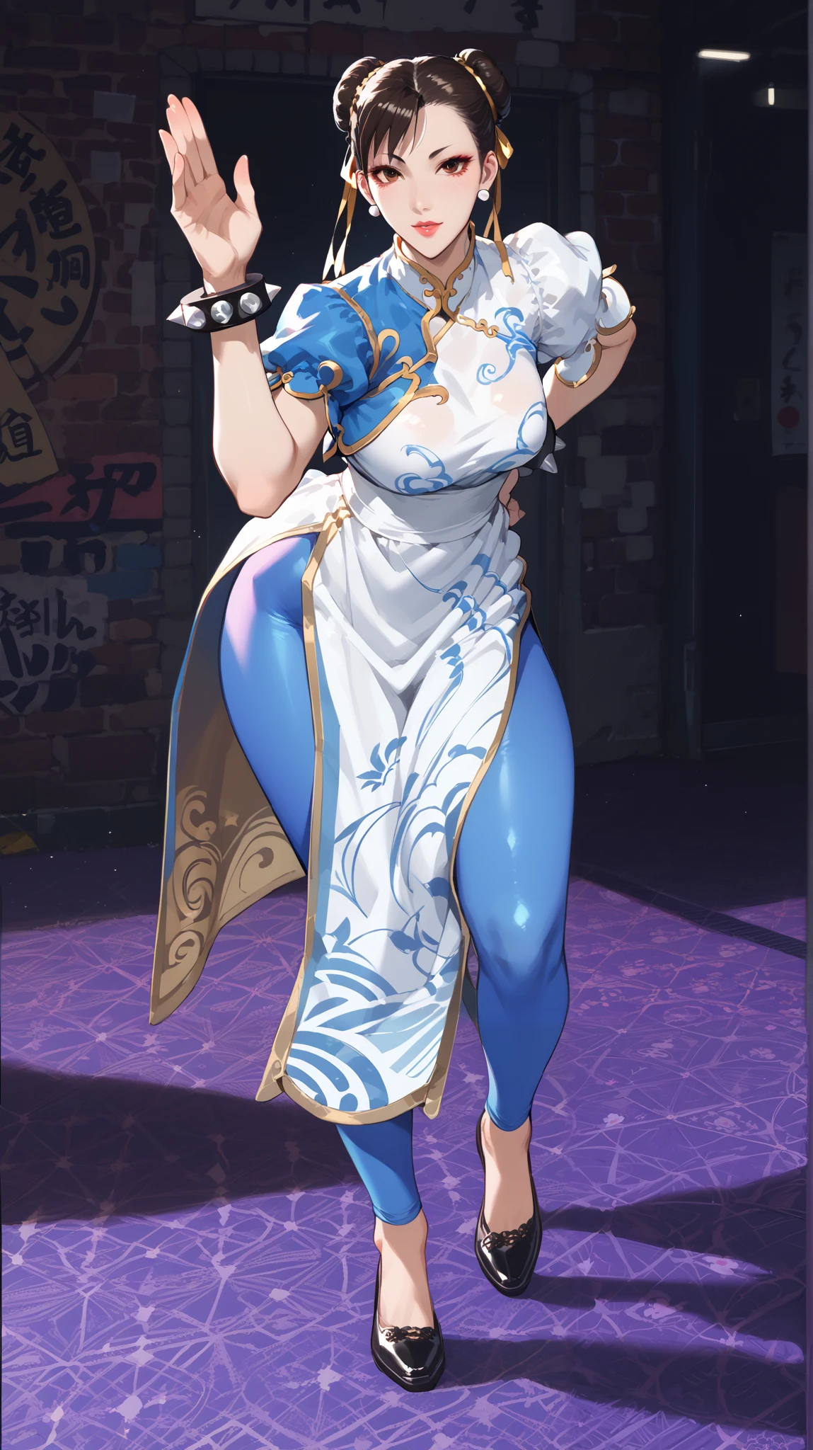 chun li, clean, anime style