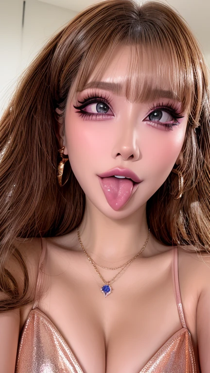 (masterpiece), best quality, expressive eyes, perfect face, long black hair, Caucasian, nsfw, medium tits, perky tits, bubble butt, leopard print bikini, facing the viewer, (camera angle down), looking up at viewer, tongue out, big eyes, ahegao face, very beautiful, sexy,