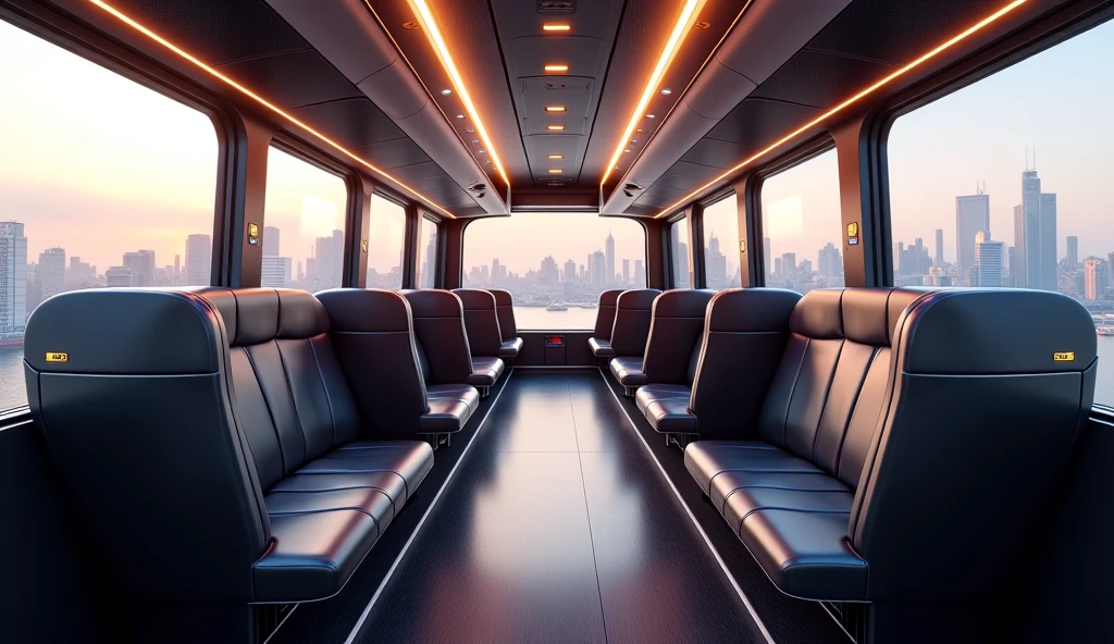 2025 Megabus rear seats - SeaArt AI