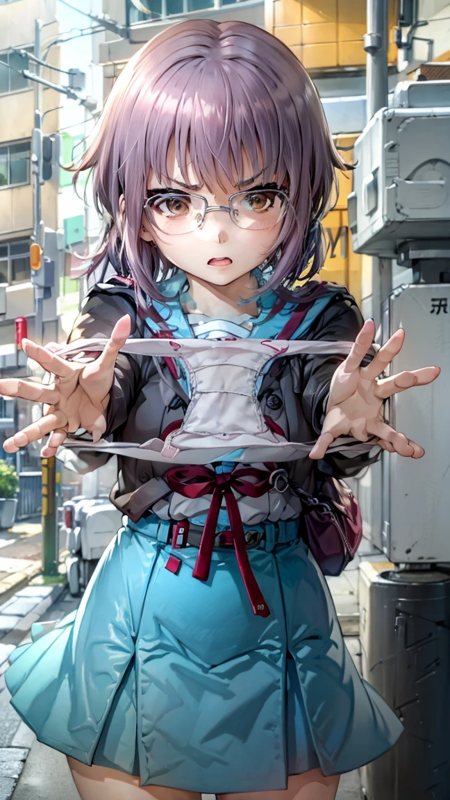 Angry face、Hold out your panties,Pleated skirt、Sailor suit