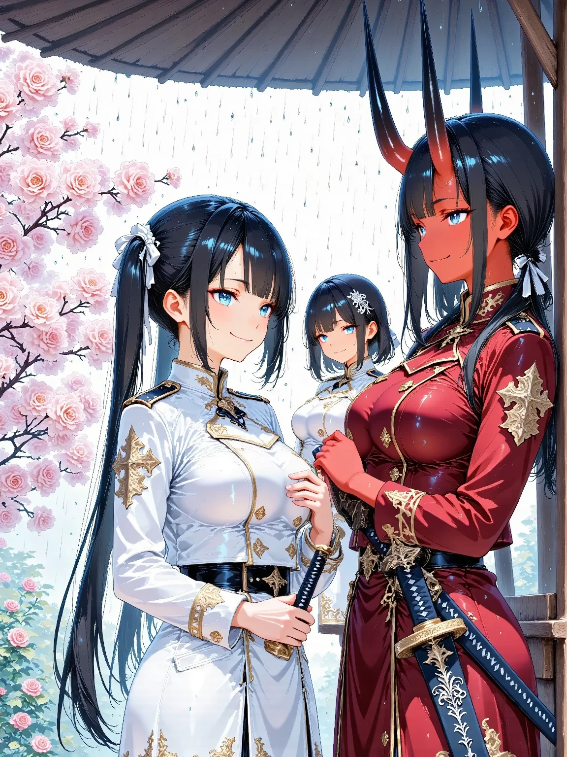 A tragic historical drama in 8k live-action style: Beautiful palace secrets　Beautiful 10 year old Chinese Kung Fu girl princess with short black hair has very rough unwanted sex with old man emperor　Gorgeous embroidery, Ultra glossy, She is wearing a shiny red top and bottom long sleeve floral kung fu suit....　　Her pants were forcibly torn off by the old man, exposing her genitals.
