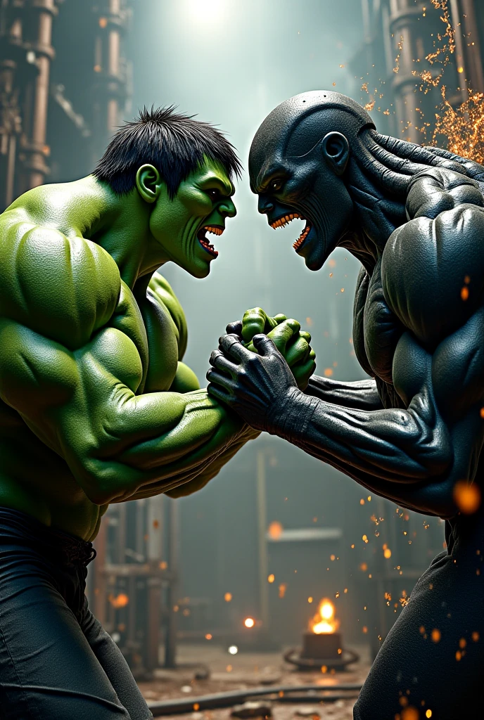 model figure, wolverine vs hulk