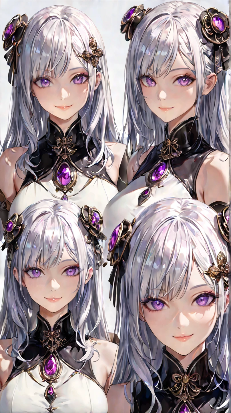 ph elaina, , elaina (majo no tabitabi), (masterpiece:1.6, best quality),   solo, long hair, ahoge, hair between eyes, collarbone, blue eyes, bangs, white hair, bare shoulders, shiny hair,  purple eyes, shiny,, blush, very long hair, sidelocks, (nsfw),, naked, sitting, on bed
