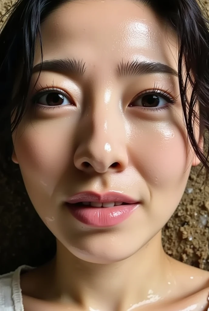 Tabletop,,Award-winning photo, Very detailed, Sharp focus on the eyes, Nose and mouth,Face Focus, Woman with open mouth and closed eyes, Blue camisole、Age 35,Black-haired、Symmetrical face,Realistic nostrils、From belowの角度、length, Narrow C-shaped nostrils Poolside,Under the Parasol,Sweaty skin、Sweaty skinを際立たせる照明、((Face close-up))Skin shiny with sweat、Glowing Skin、Sweaty hair,Beautiful Japanese actresses,smile,(Super wet skin)((Super Steam))((Realistic eyelashes with attention to detail))From below,Giving a blowjob,Micro Bikini,((Rolling your eyes, Please raise your eyebrows, Frowning, , Spitting, Drooling))