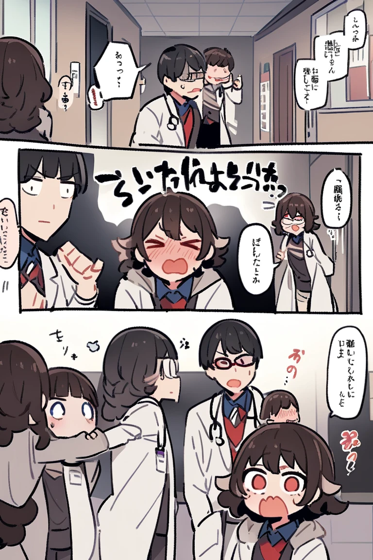 happy atmosphere,encourage,hospital,Donate blood,doctor,comics