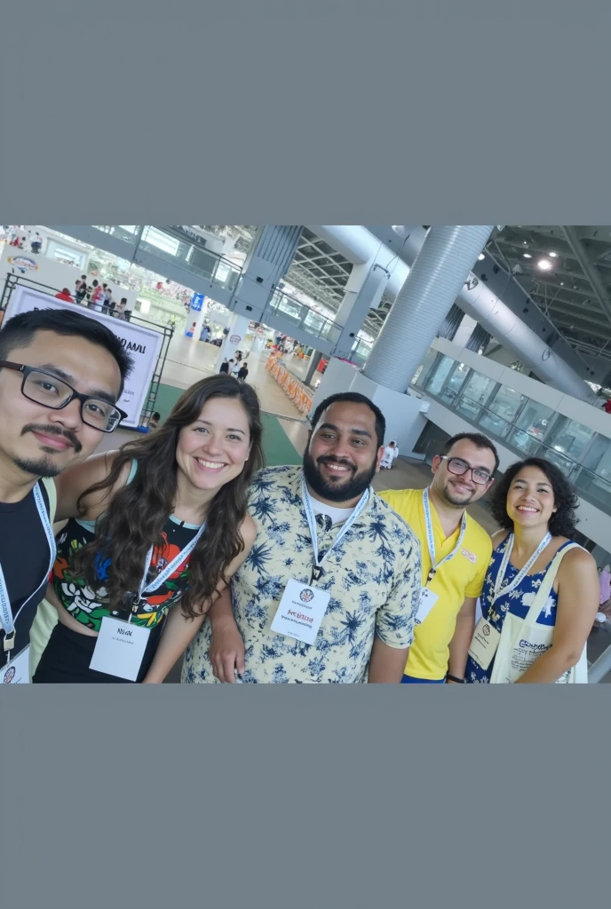 Take a photo of a party with employees from SAMU do Brasil's urgent and emergency service with a charcoal barbecue with meat, near the pool.