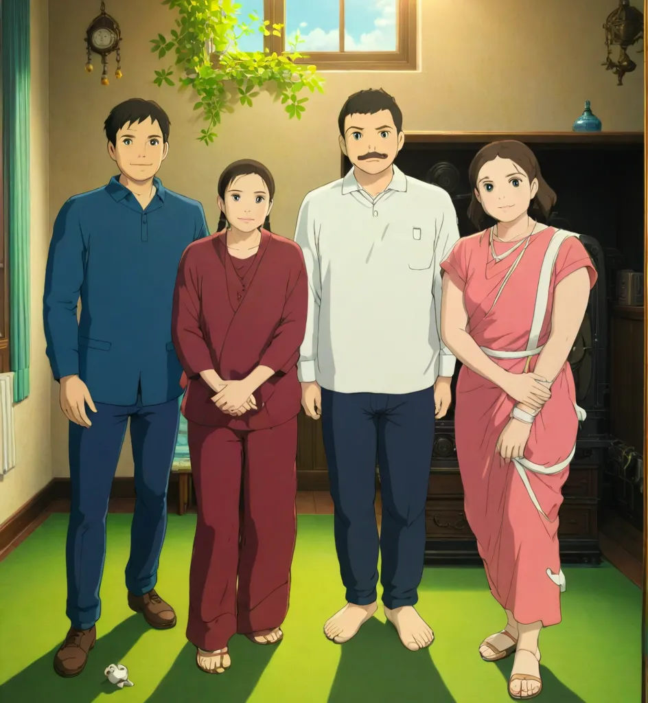 Raj, Rani, Vikram and Sita