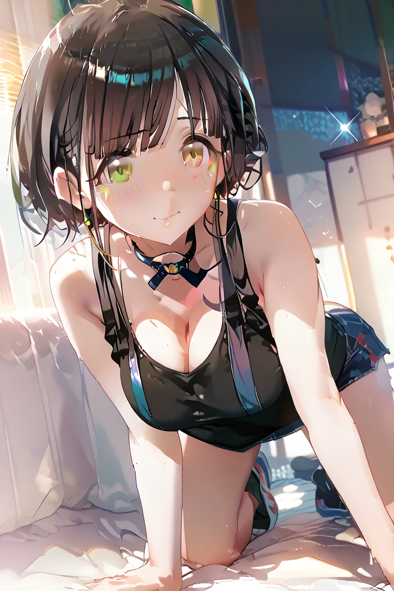 Absurd, Super detailedな,(In 8K:1.3),Masseter muscle area,(masterpiece:1.2)、(Highest quality)、4K、Super detailed、(Movement Structure:1.4)、(Shining Lights、Atmosphere lighting), High resolution, Best Quality、(One girl:1.4),Super detailedな,Bright colors、Treebreak Production Art、(Warm color light source:1.2),High-level image quality、Fine image quality、Intricate details,Volumetric Lighting,Realism BREAK、Profile、 Idol face、、Very beautiful face and eyes, Beautiful images、 natural make up、puffy eyes、catchlight eyes、deep detailed eyes、 (Big Tits:1.2)、(glossy skin :1.5),(curvy body:1.2)、 (Be embarrassed:1.4), (Yellow-green hair,short hair、blunt bangs、wet hair), (orgasm face:1.4), Dark navy eye color. (A school swimsuit with a vivid texture:1.3), (super wet skin:1.2) 、(Breast bag)、 (white background),(Baby Face:1.5)、(kneeling:1.4),(From the side:1.4)