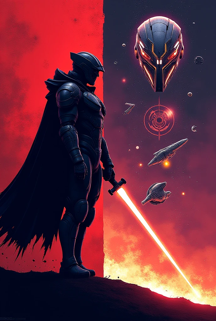 action scene,cinematic,solo:1:1,score_9,score_8_up,score_7_up,score_6_up,<lora:owc-guy-PONYv1:1>,photo,8k,helldiver:1.2 shooting,black helmet,black armor,cape,yellow accents,explosion,fire,laser,shots,<lora:HelldiversXL:1>